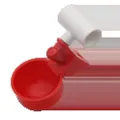 Abreuvoir automatique à coupelle pour volaille lot de 10 – Couleur Red with 20mm tube
