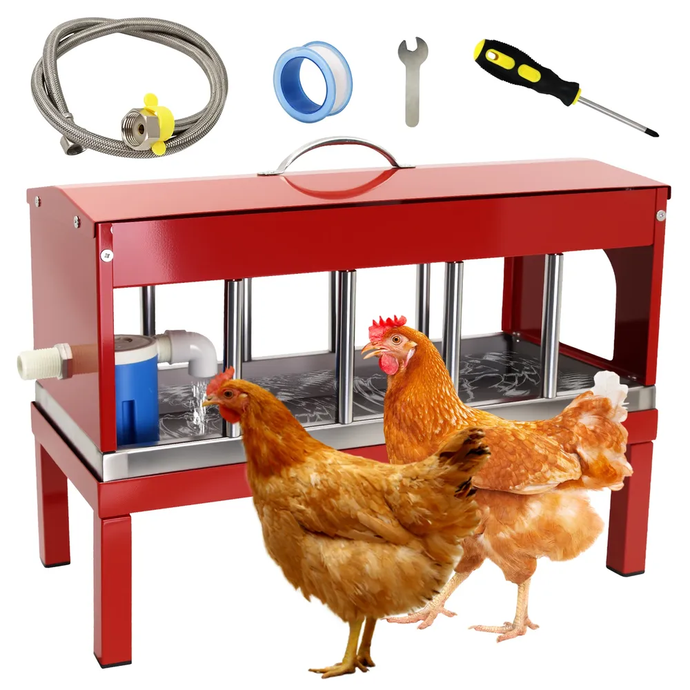 Abreuvoir automatique double face métallique pour poulets