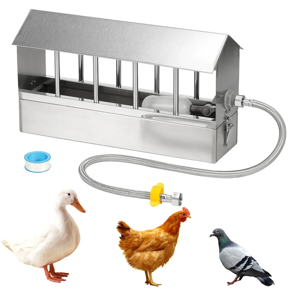 Abreuvoir automatique inox avec flotteur pour volaille