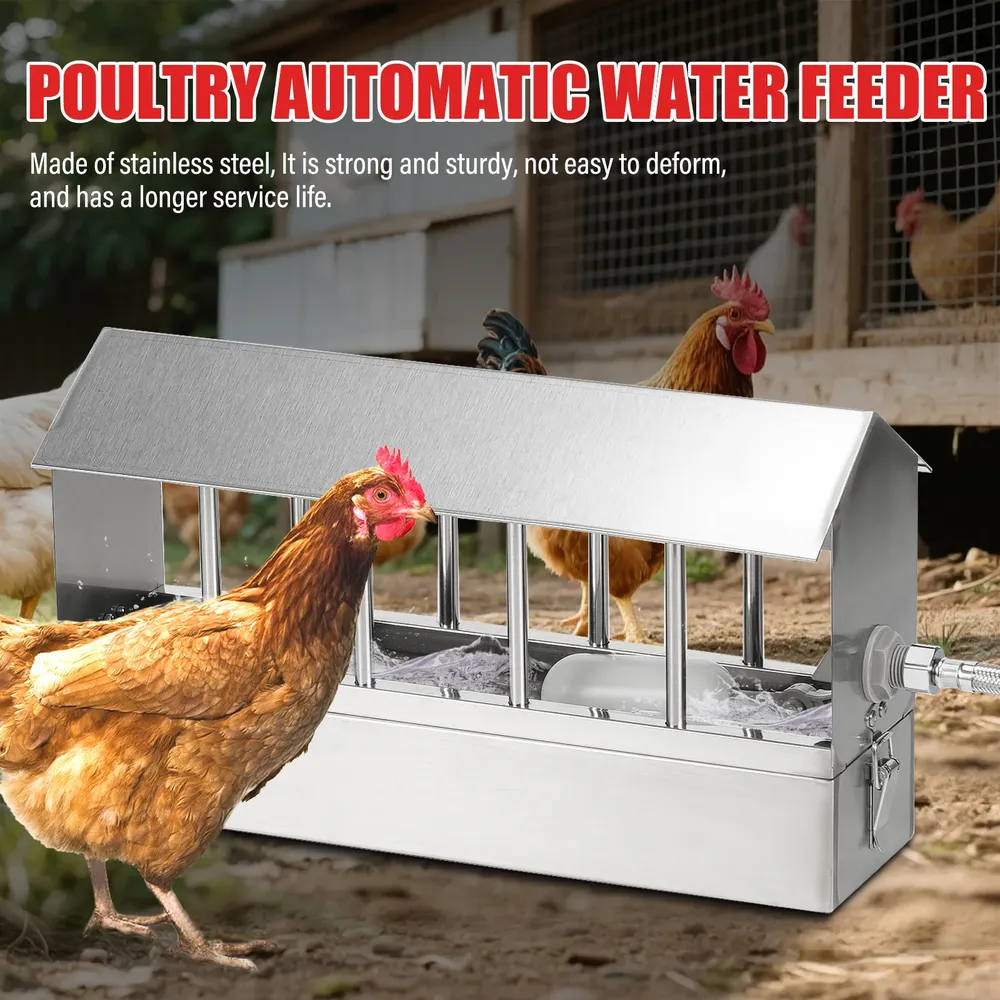 Abreuvoir automatique inox avec flotteur pour volaille