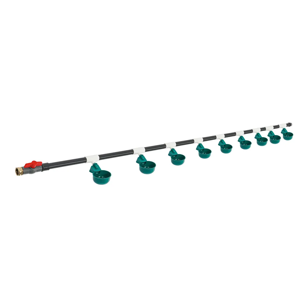 Abreuvoir automatique pour poulets 9 bols montage latéral