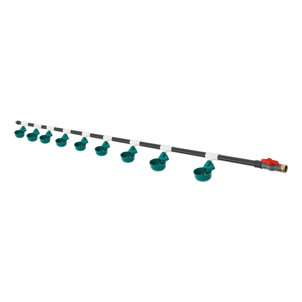 Abreuvoir automatique pour poulets 9 bols montage latéral