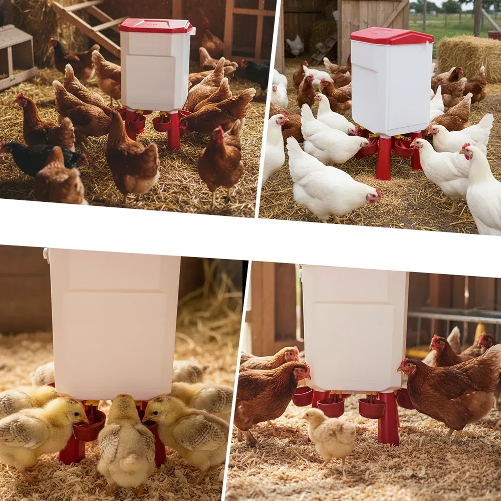 Abreuvoir automatique pour poulets avec valve flottante