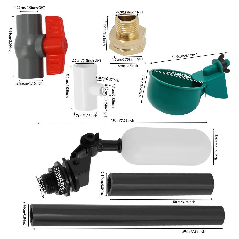 Abreuvoir pour volaille PVC et acier inoxydable