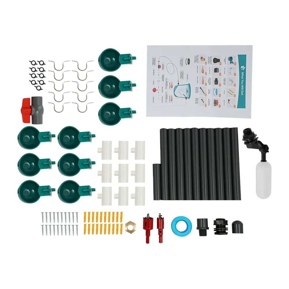 Abreuvoir pour volaille PVC et acier inoxydable
