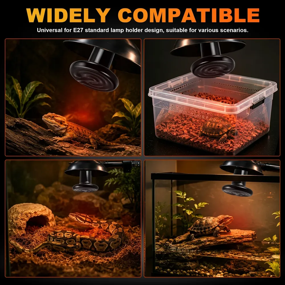 Ampoule chauffante céramique 150W pour reptiles et poussins