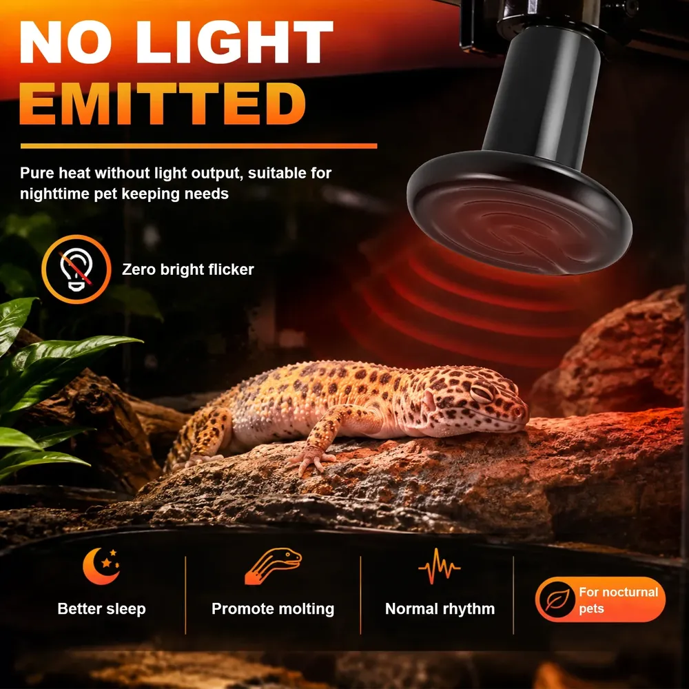 Ampoule chauffante céramique 150W pour reptiles et poussins