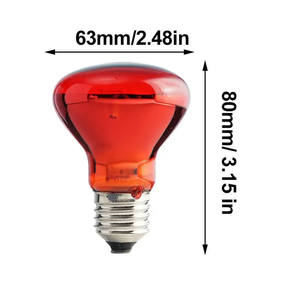 Ampoule chauffante E27 25 à 100W pour reptiles et animaux