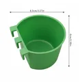 Bac à nourriture détachable pour petits animaux intérieur/extérieur – Color Green S