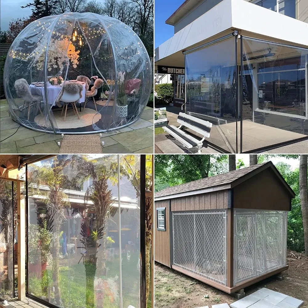 Bâche polyéthylène transparente 2x2 à 2x8m isolante