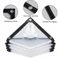 Bâche PVC transparente 1x1 à 2x3m coupe-vent anti-neige – 1