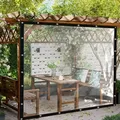Bâche PVC transparente 1x1 à 2x3m coupe-vent anti-neige – 1
