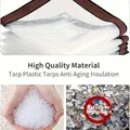 Bâche PVC transparente 1x1 à 2x3m coupe-vent anti-neige – 3