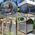 Bâche PVC transparente 1x1 à 2x3m coupe-vent anti-neige – 6