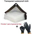 Bâche PVC transparente 1x1 à 2x3m coupe-vent anti-neige – Couleur Waterproof cloth