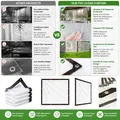 Bâche PVC transparente 2x2 à 3x3m anti-gel anti-vent – 6