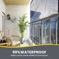 Bâche PVC transparente zippée 157x78 pouces pour serre – 4