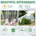Bâche PVC transparente zippée 157x78 pouces pour serre – 5