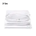 Bâche transparente 1x1.5 à 2x4m robuste anti-déchirure – Couleur 3X3M