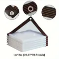 Bâche transparente 1x2 à 2x3m avec œillets jardins – Couleur 1x2m (39.37x78.74in)