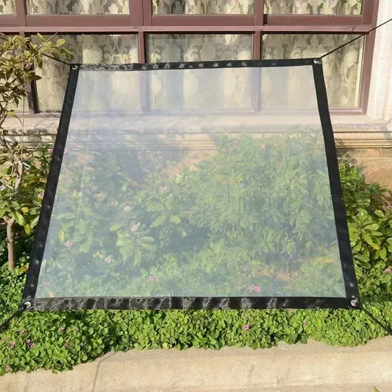 Bâche transparente 2x2 à 3x4m résistante au froid