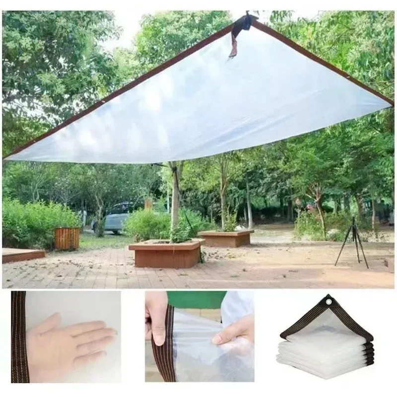 Bâche transparente 2x2 à 3x4m résistante au froid