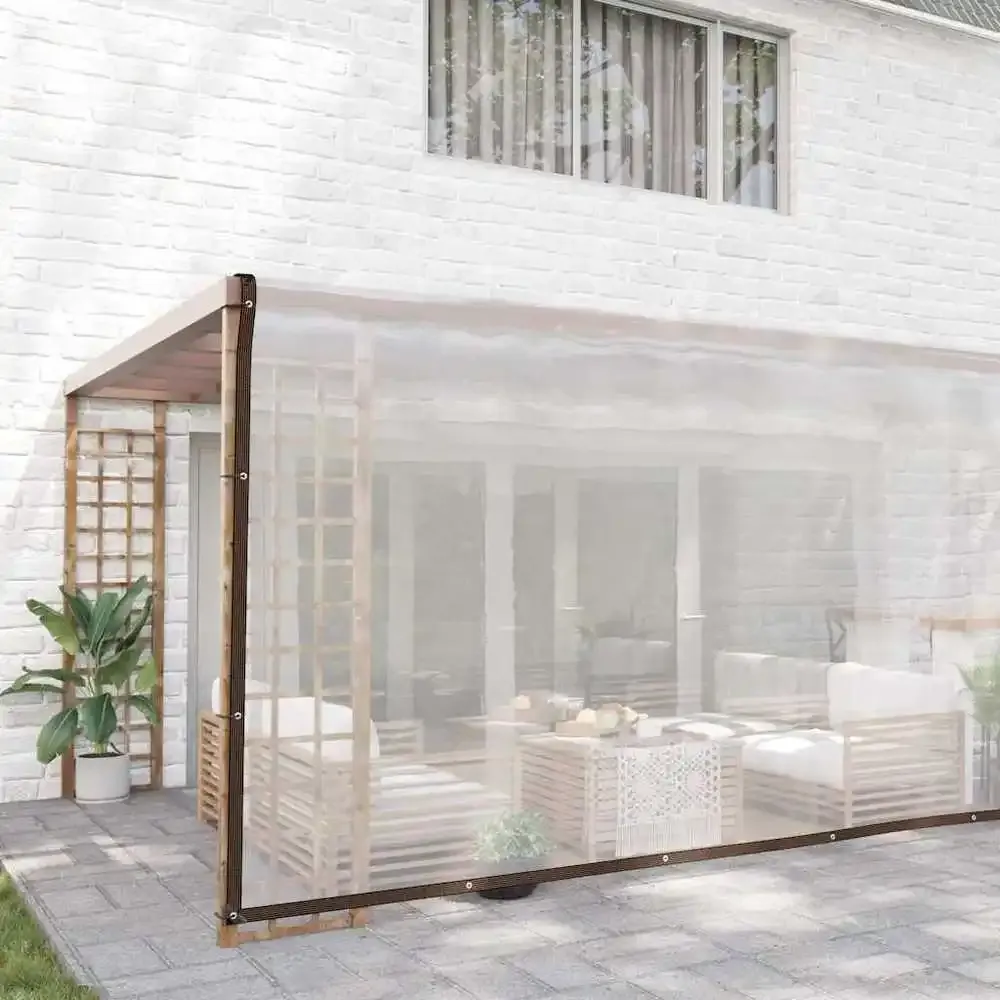 Bâche transparente 6x8m polyéthylène avec œillets