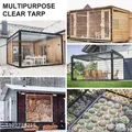 Bâche transparente avec œillets 100 à 400cm pour poulailler – 4