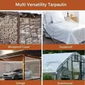 Bâche transparente épaisse 3x3m protection pluie vent – 6