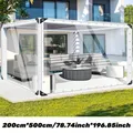 Bâche transparente PVC 100x100 à 200x300cm avec œillets – 1