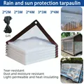 Bâche vinyle transparente 2x2 à 3x4m robuste imperméable – 1