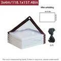 Bâche vinyle transparente 2x2 à 3x4m robuste imperméable – Couleur 3x4m 118.1x157.48in