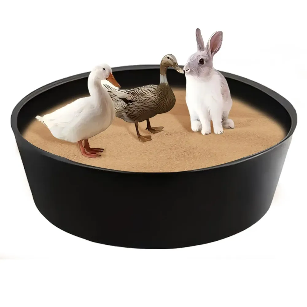 Baignoire poussière poulet 25 pouces plastique réglable