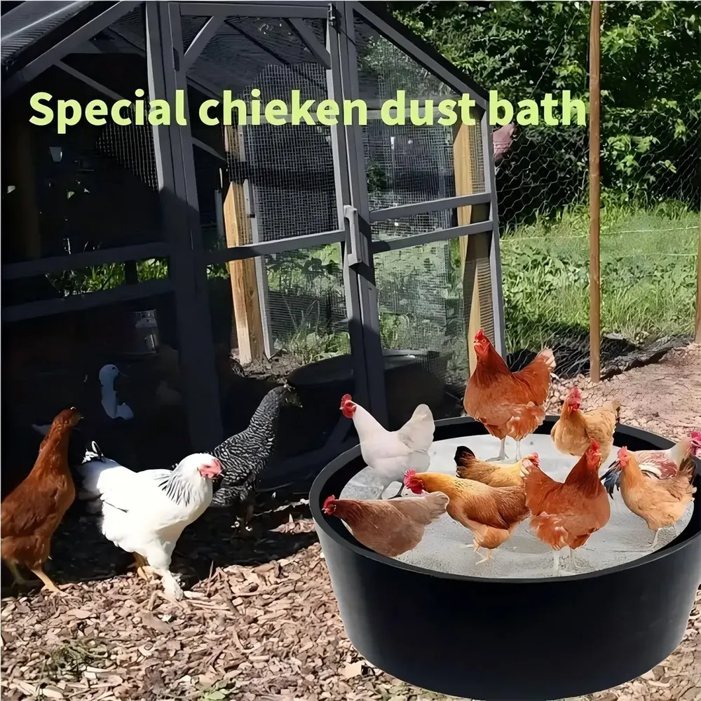 Baignoire poussière poulet 25 pouces plastique réglable