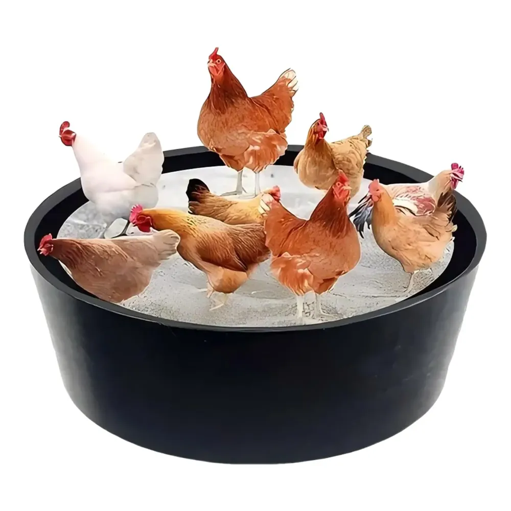 Baignoire poussière poulet 25 pouces plastique réglable