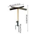 Barre de repos volailles bois pour poulailler extérieur et jardin – 6