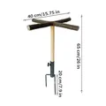 Barre de repos volailles bois pour poulailler extérieur et jardin – Couleur as shown
