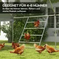 Barre perchoir poules 4 rangées pour 4 à 6 poules extérieur – 6