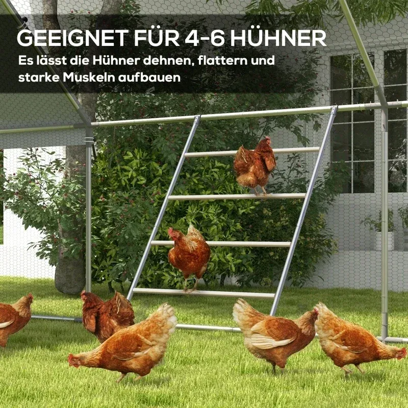 Barre perchoir poules 4 rangées pour 4 à 6 poules extérieur