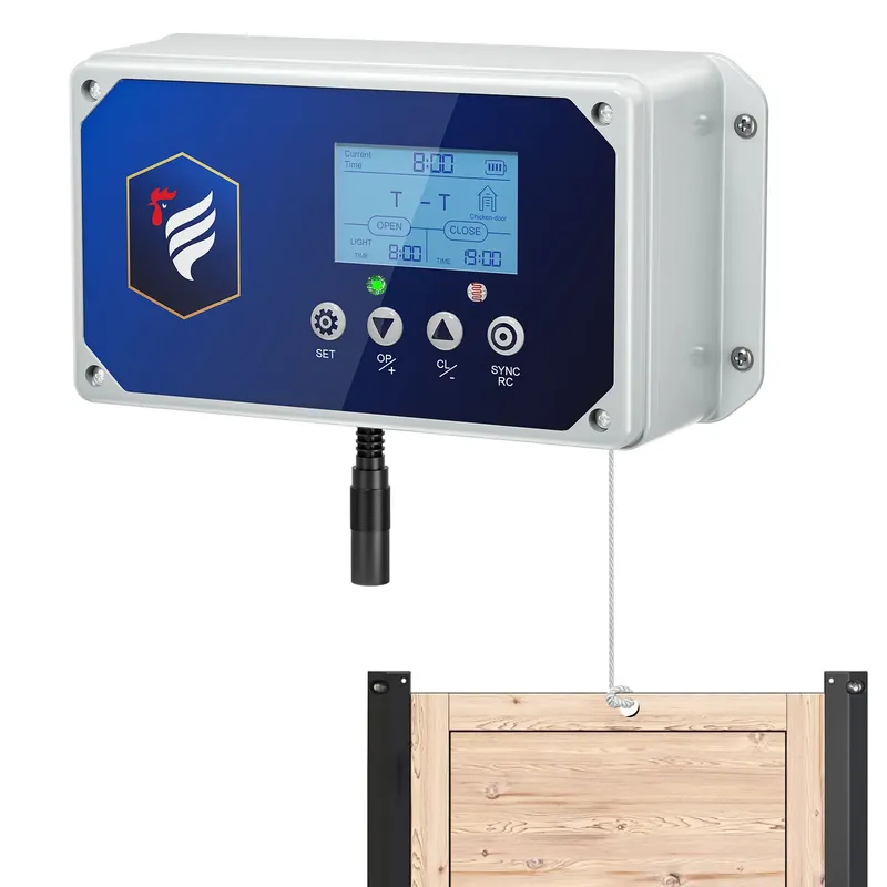 Boîte de contrôle automatique porte poulailler étanche