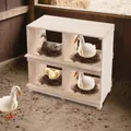 Boîte de ponte en bois 4 ou 6 compartiments avec perchoir – 2