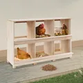 Boîte de ponte en bois 4 ou 6 compartiments avec perchoir – 7