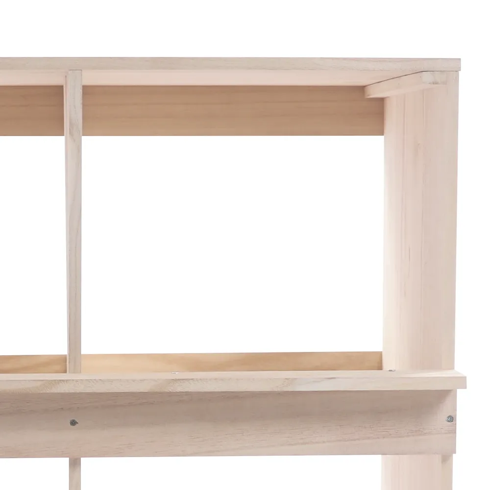 Boîte de ponte en bois 4 ou 6 compartiments avec perchoir