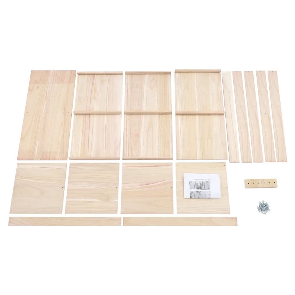 Boîte de ponte en bois 4 ou 6 compartiments avec perchoir
