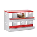 Boîte nidification poules 6 compartiments métal à dérouler – 1