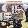 Boîte nidification poules 6 compartiments métal à dérouler – 7