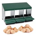 Boîtes gigognes poulailler 3 trous avec tiroir de collecte œufs – Couleur vert