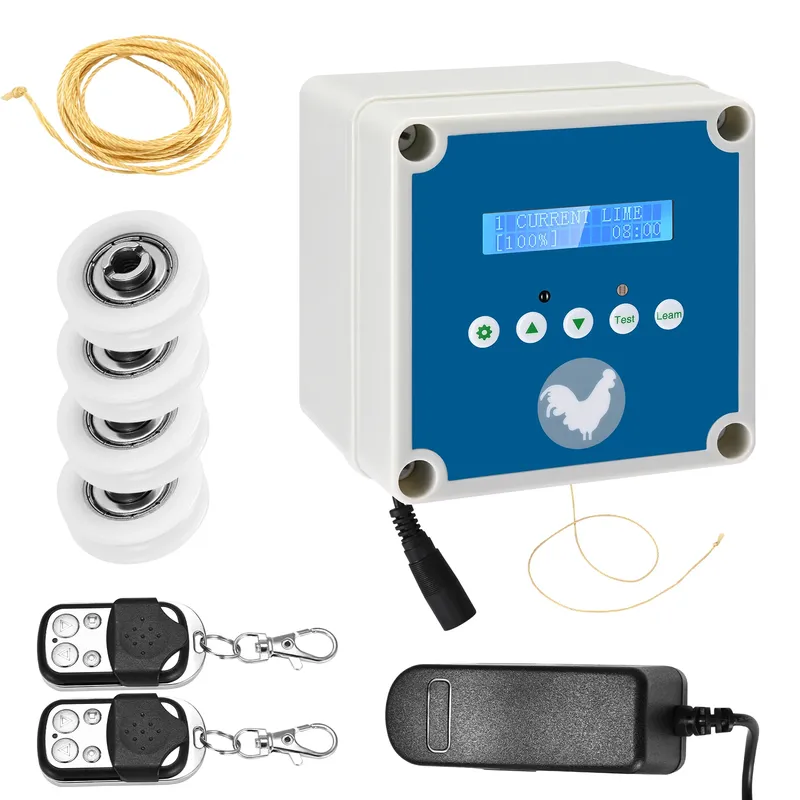 Boîtier commande automatique poulailler avec minuterie et 2 télécommandes