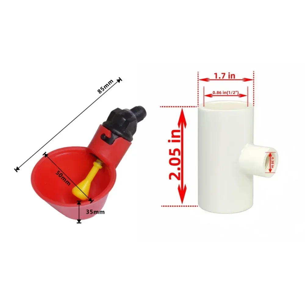 Bol abreuvoir automatique pour volaille lot de 1 à 5