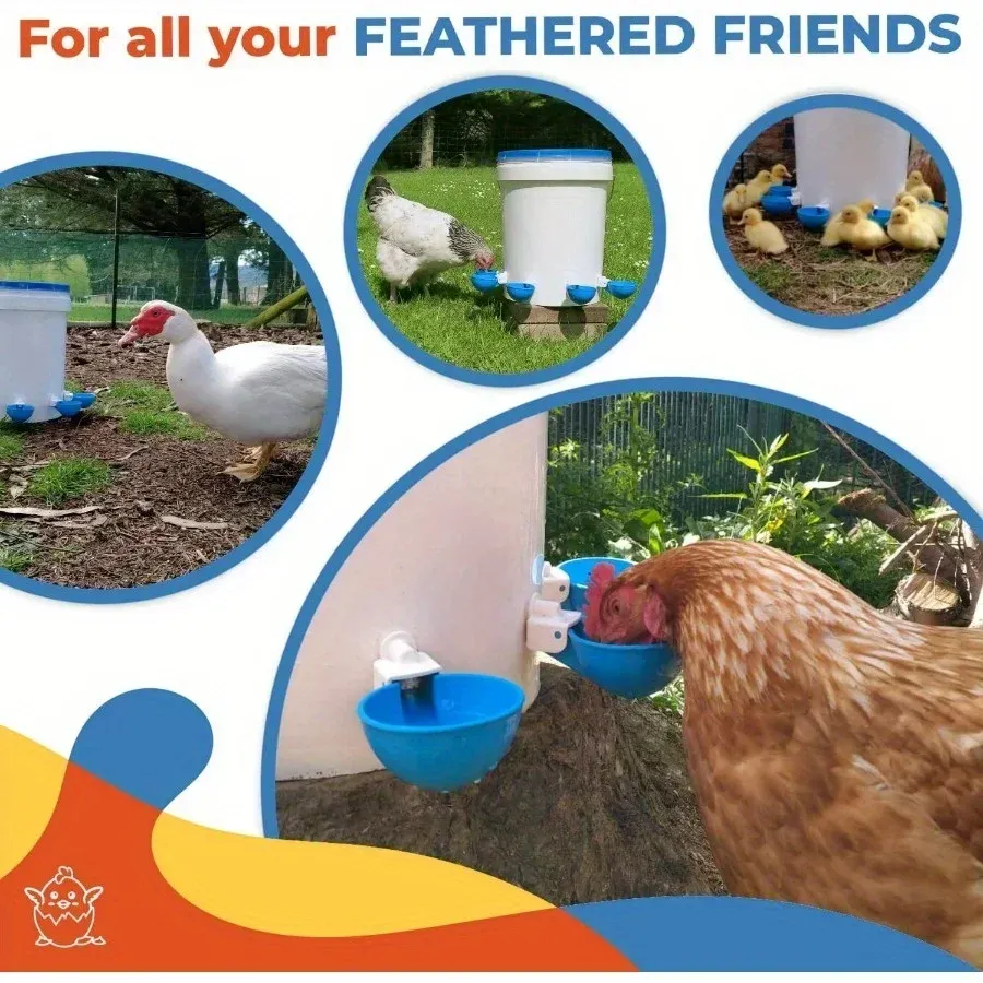Bol abreuvoir suspendu pour volaille lot de 5 à 10
